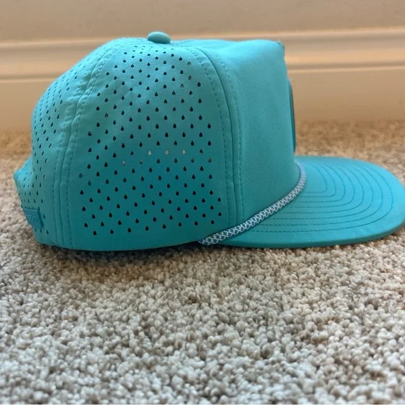 Melin Coronado Splash Hydro Neon Blue Flamingo Snapback Hat Good Vibes 56-60cm - Picture 4 of 15